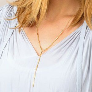 Gorjana Emma Gold Lariat Necklace